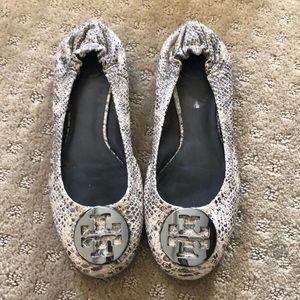 Tory Burch snakeskin flats